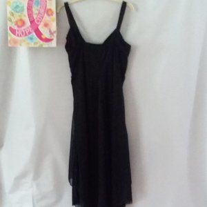 dots Black Vneck Dress NWT